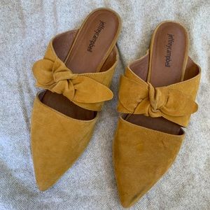 Jeffrey Campbell mustard mules